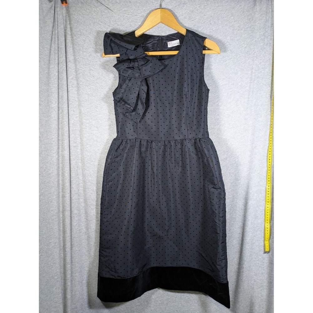 Red Valentino Dress Womens Medium Statement‎ Bow Party Cocktail Event Occasion